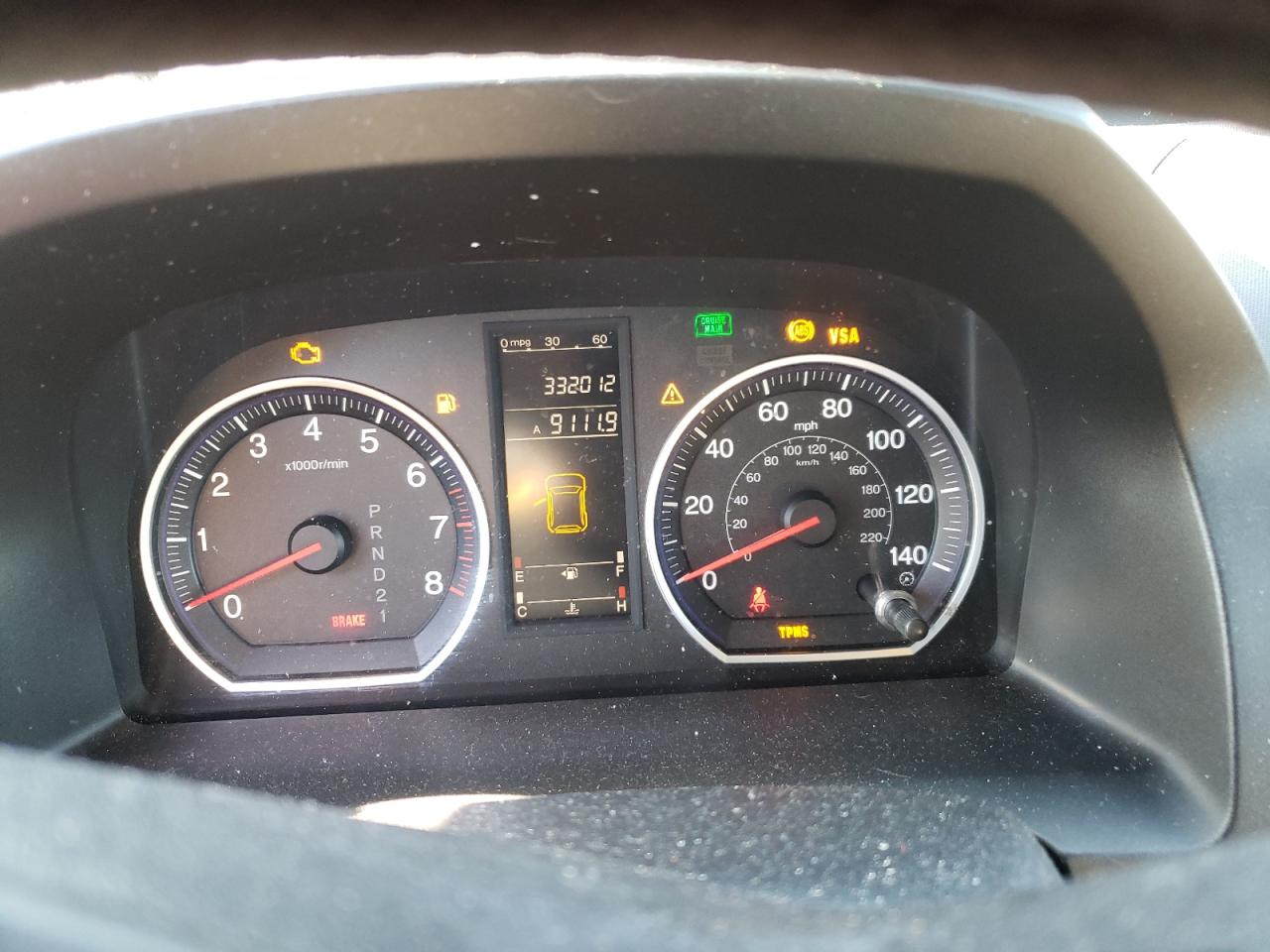 2008 Honda CR-V VIN 5J6RE38388L000891 Copart auction photo, front end damage thumbnail 9