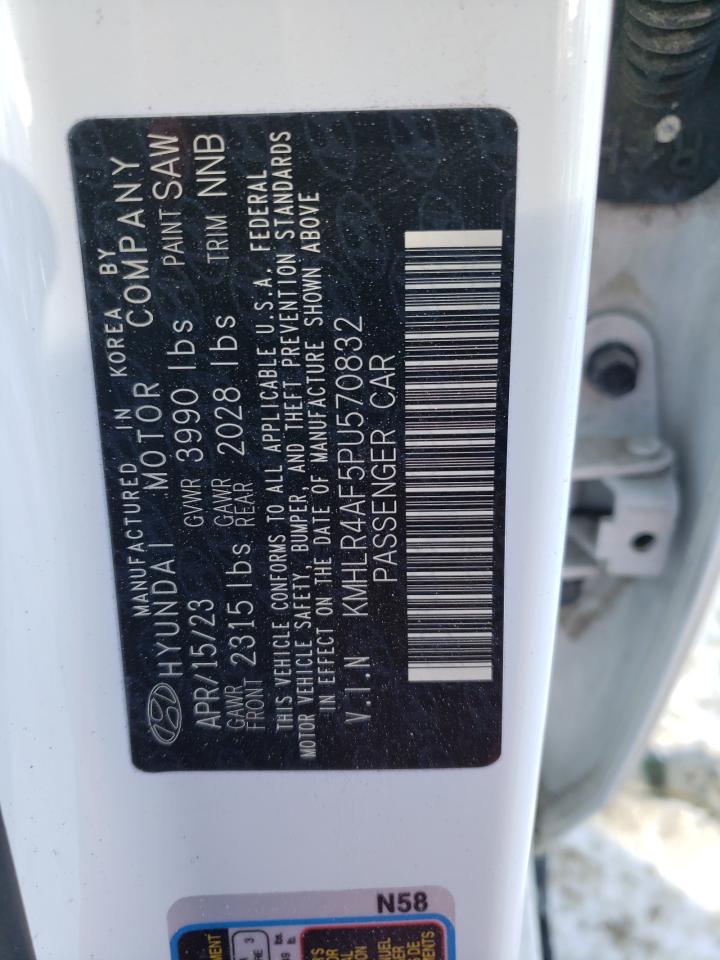 2023 Hyundai Elantra VIN KMHLR4AF5PU570832 Copart auction photo, front end / side damage thumbnail 12