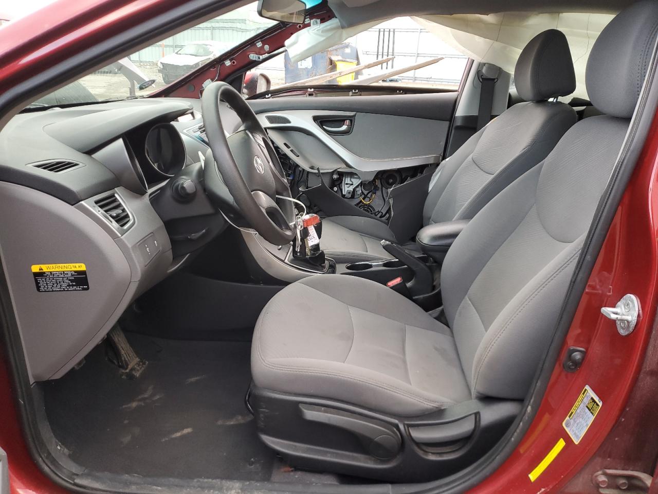 2013 Hyundai Elantra VIN 5NPDH4AEXDH428436 Copart auction photo, side / rear end damage thumbnail 7
