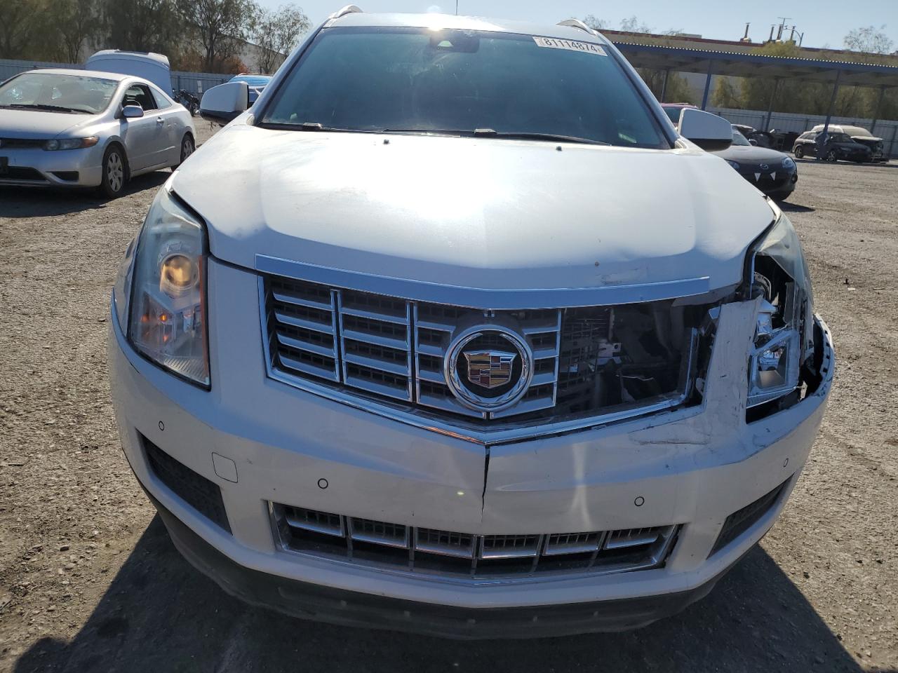 2014 Cadillac SRX VIN 3GYFNBE34ES641219 Copart auction photo, front end damage thumbnail 5