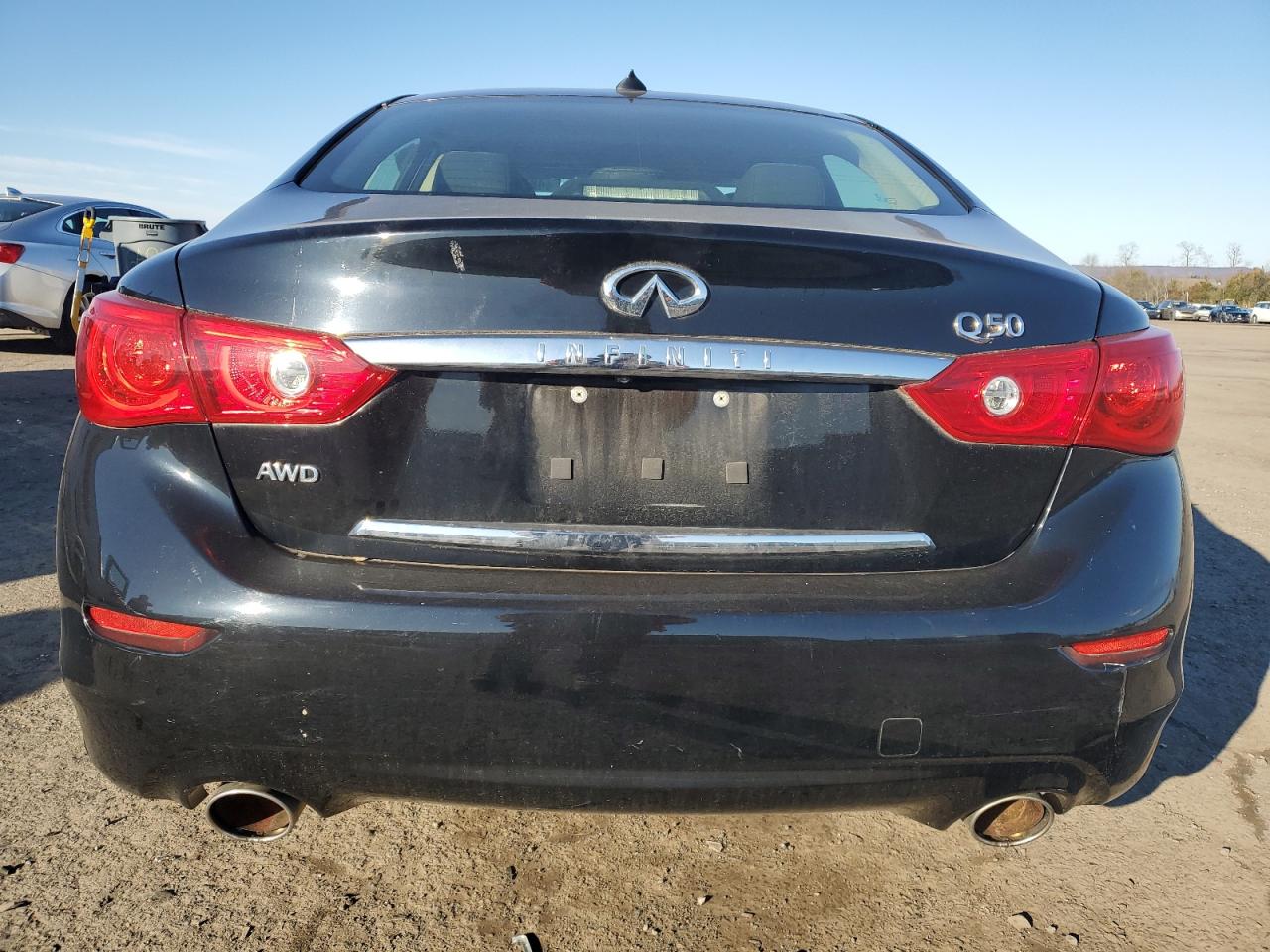 2014 Infiniti Q50 VIN JN1BV7AR4EM703975 Copart auction photo, front end damage thumbnail 6