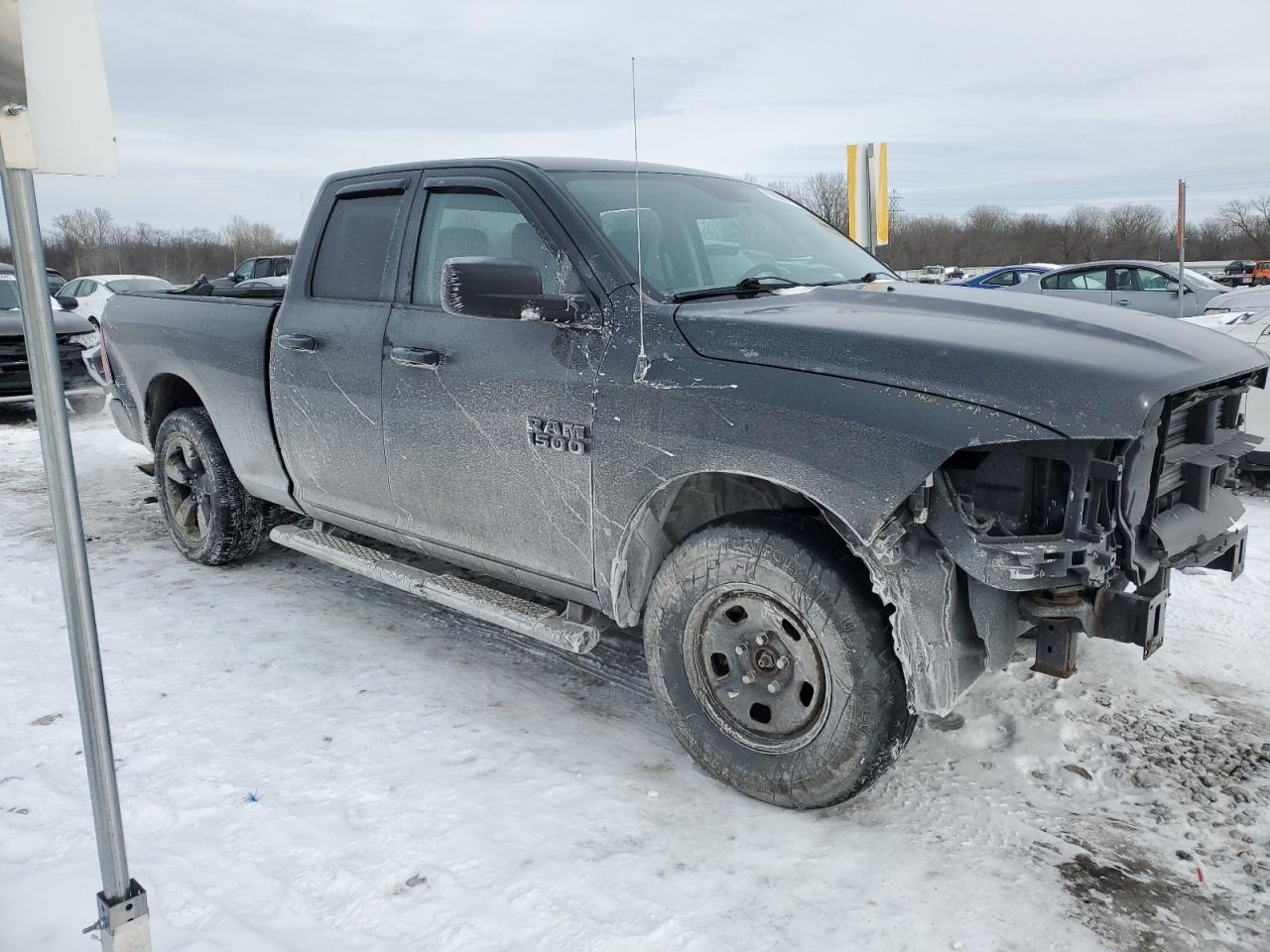 2018 RAM 1500 VIN 1C6RR7FG8JS345509 Copart auction photo, front end damage thumbnail 4