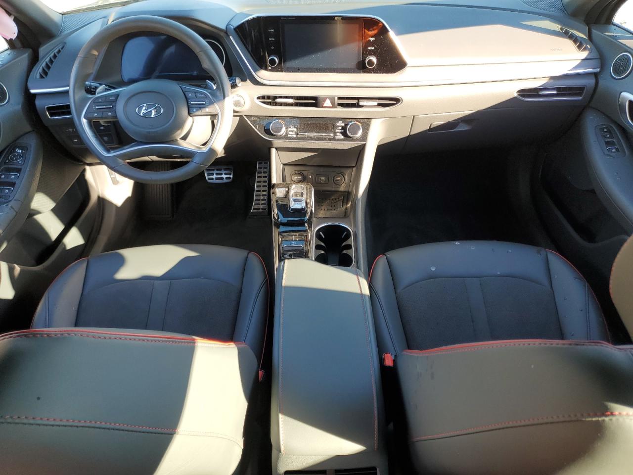 2020 Hyundai Sonata VIN 5NPEJ4J27LH009635 Copart auction photo, front end / side damage thumbnail 8