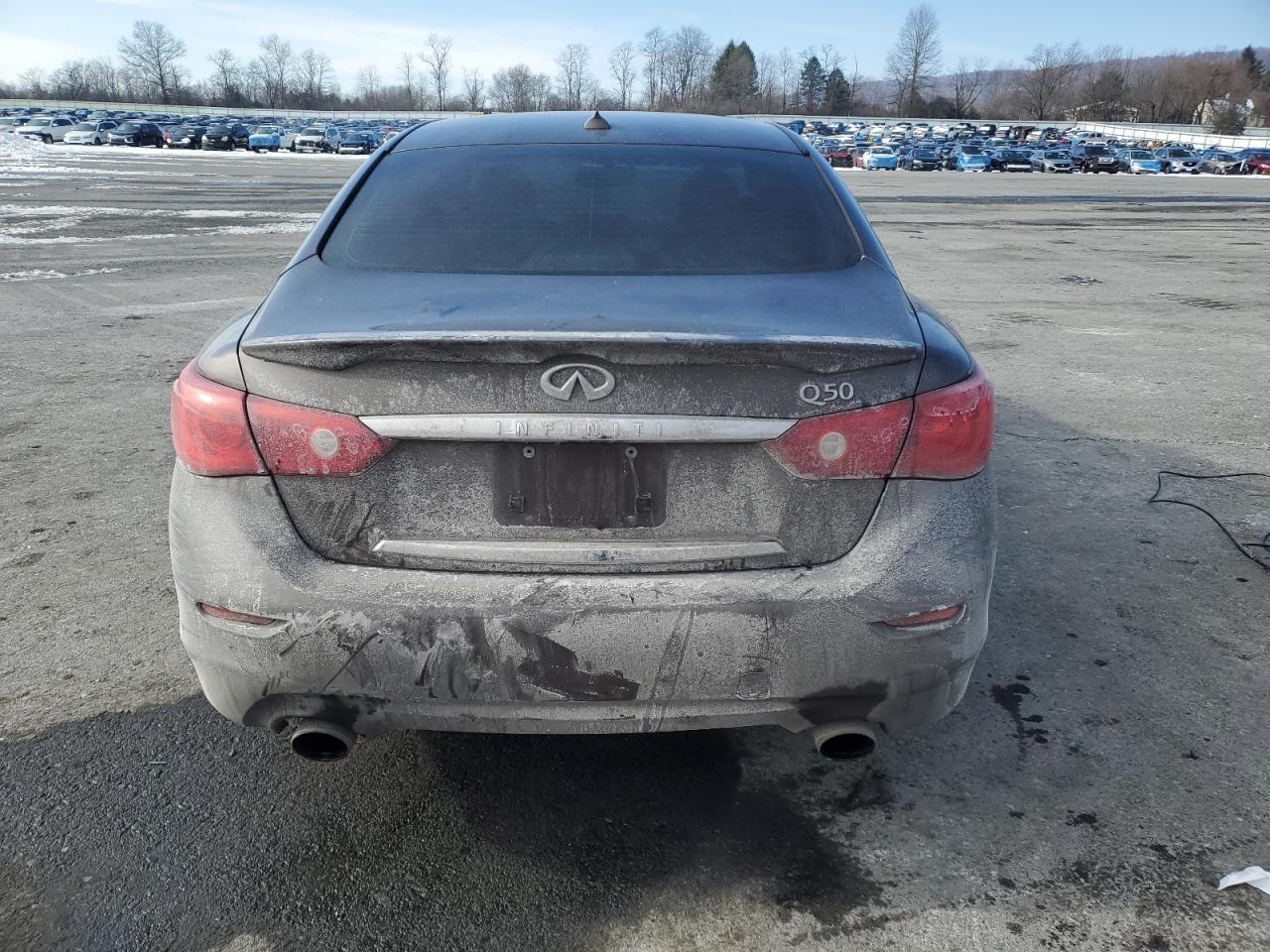2017 Infiniti Q50 VIN JN1BV7AP8EM670039 Copart auction photo, front end damage thumbnail 6