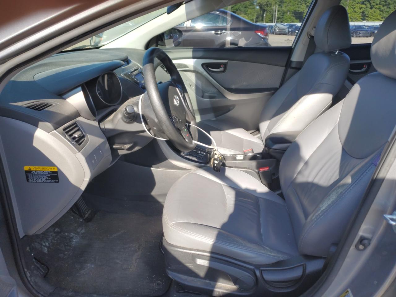 2013 Hyundai Elantra VIN KMHDH4AE3DU948348 Copart auction photo, front end / side damage thumbnail 7