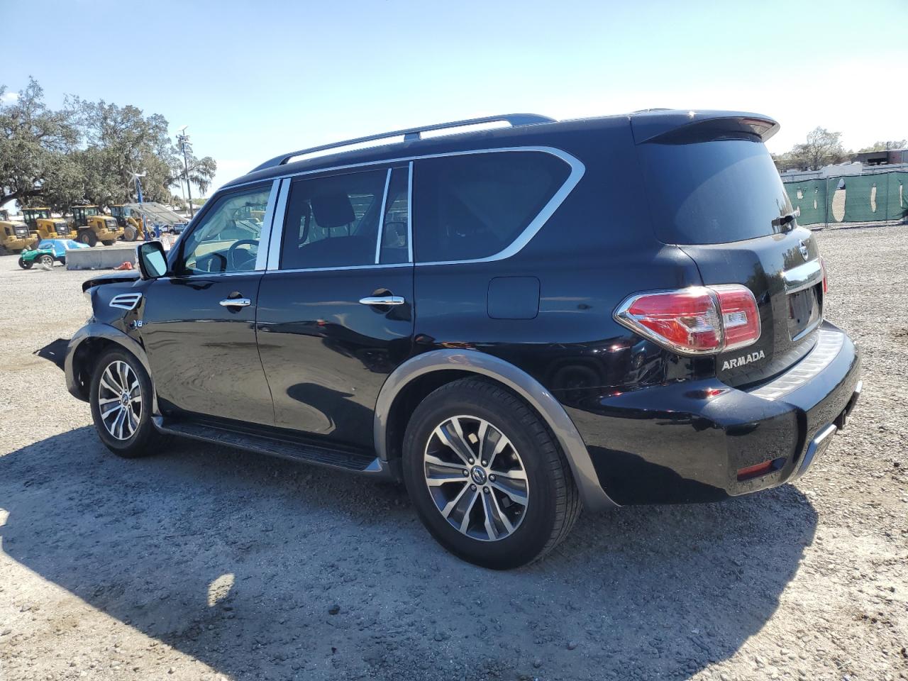 2019 Nissan Armada VIN JN8AY2ND6K9086017 Copart auction photo, front end / side damage thumbnail 2