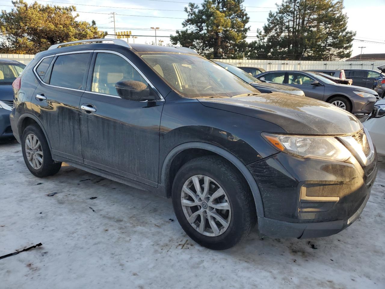 2019 Nissan Rogue VIN KNMAT2MV1KP558107 Copart auction photo, side damage thumbnail 4