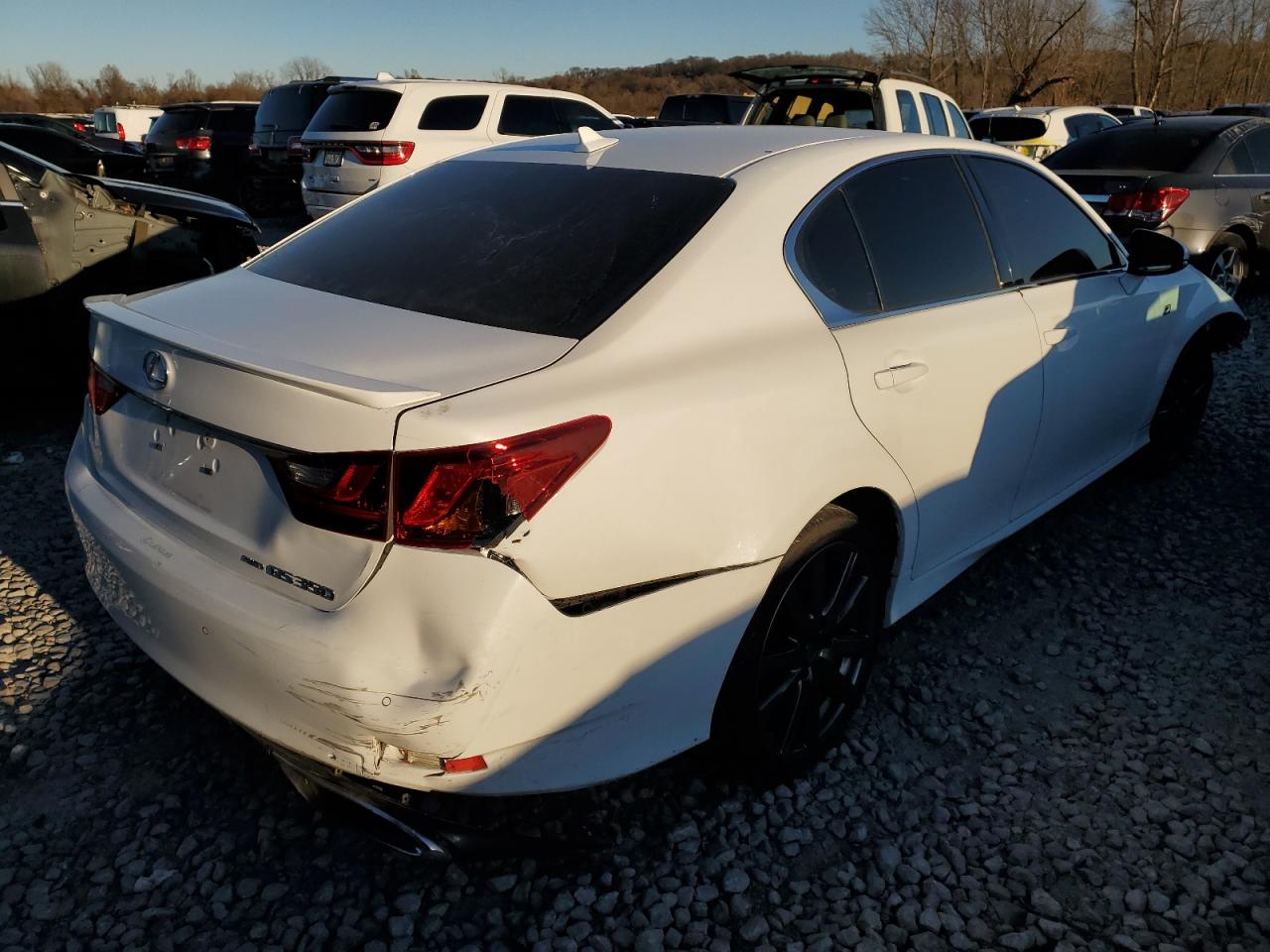 2014 Lexus GS VIN JTHCE1BL1E5020651 Copart auction photo, front end / rear end damage thumbnail 3