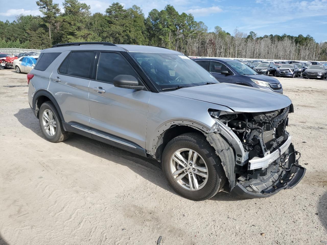2020 Ford Explorer VIN 1FMSK8DH8LGA99742 Copart auction photo, front end damage thumbnail 4