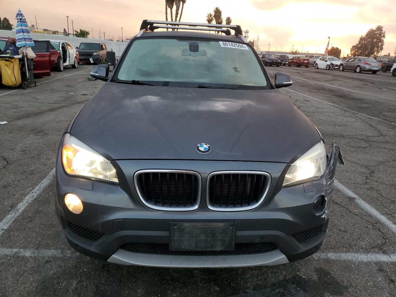 2014 BMW X1 VIN WBAVL1C54EVY20972 Copart auction photo, front end / minor dent/scratches damage thumbnail 5