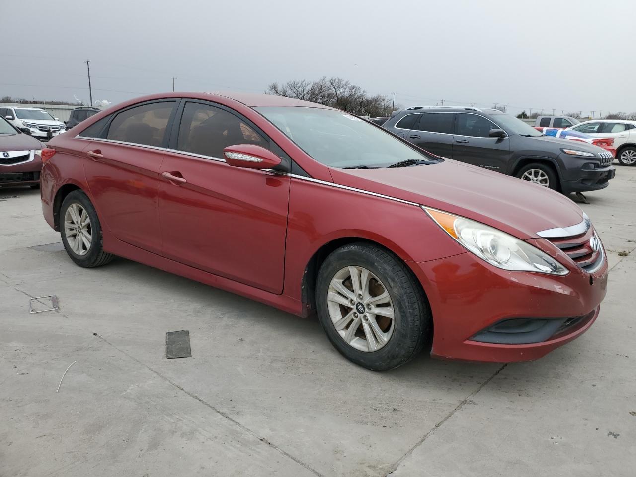2014 Hyundai Sonata VIN 5NPEB4AC0EH947842 Copart auction photo, front end damage thumbnail 4