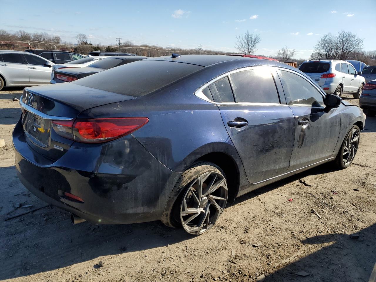 2017 Mazda 6 VIN JM1GL1V58H1116276 Copart auction photo, front end / rear end damage thumbnail 3