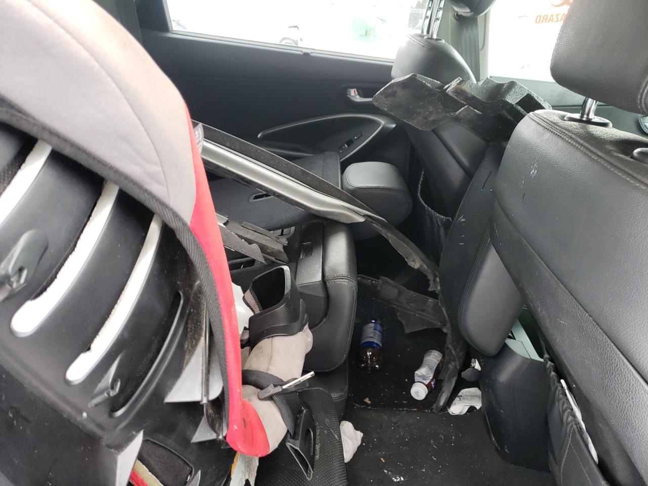 2018 Hyundai Santa Fe VIN KM8SNDHF2JU263137 Copart auction photo, front end / side damage thumbnail 11