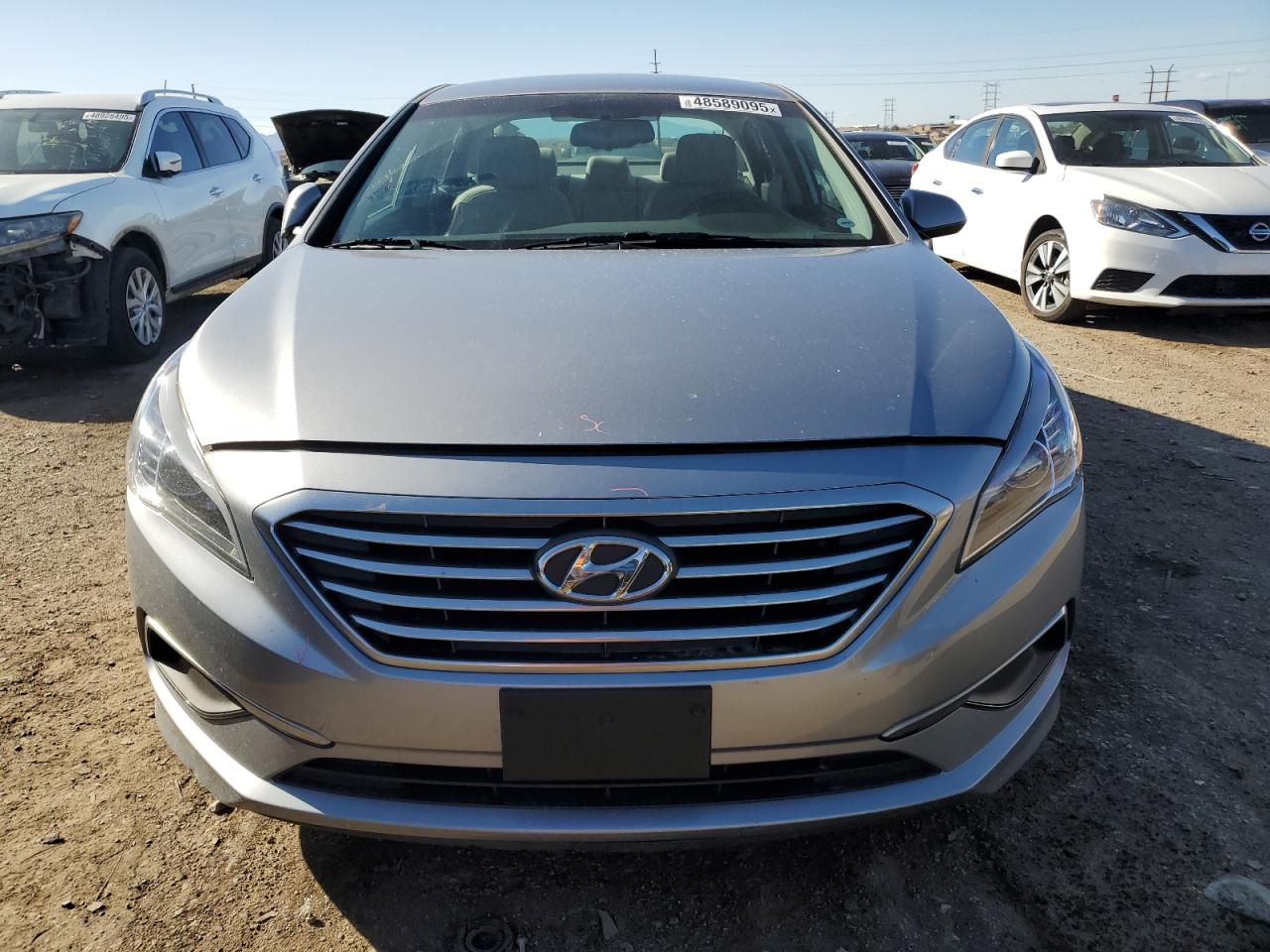 2016 Hyundai Sonata VIN 5NPE24AF6GH342348 Copart auction photo, rear end / undercarriage damage thumbnail 5