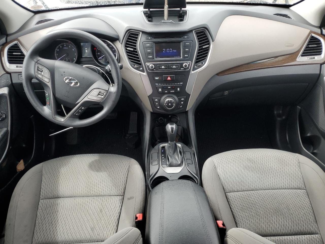 2017 Hyundai Santa Fe VIN 5NMZTDLB2HH027201 Copart auction photo, water/flood damage thumbnail 8