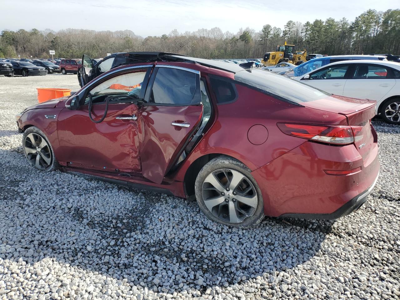 2019 KIA Optima VIN 5XXGT4L30KG369350 Copart auction photo, all over damage thumbnail 2