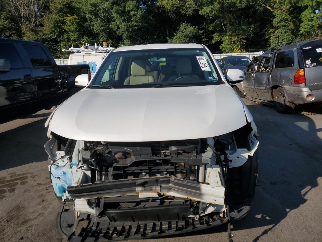 2017 Mitsubishi Outlander VIN JA4AD3A35HZ054477 Copart auction photo, front end / minor dent/scratches damage thumbnail 5