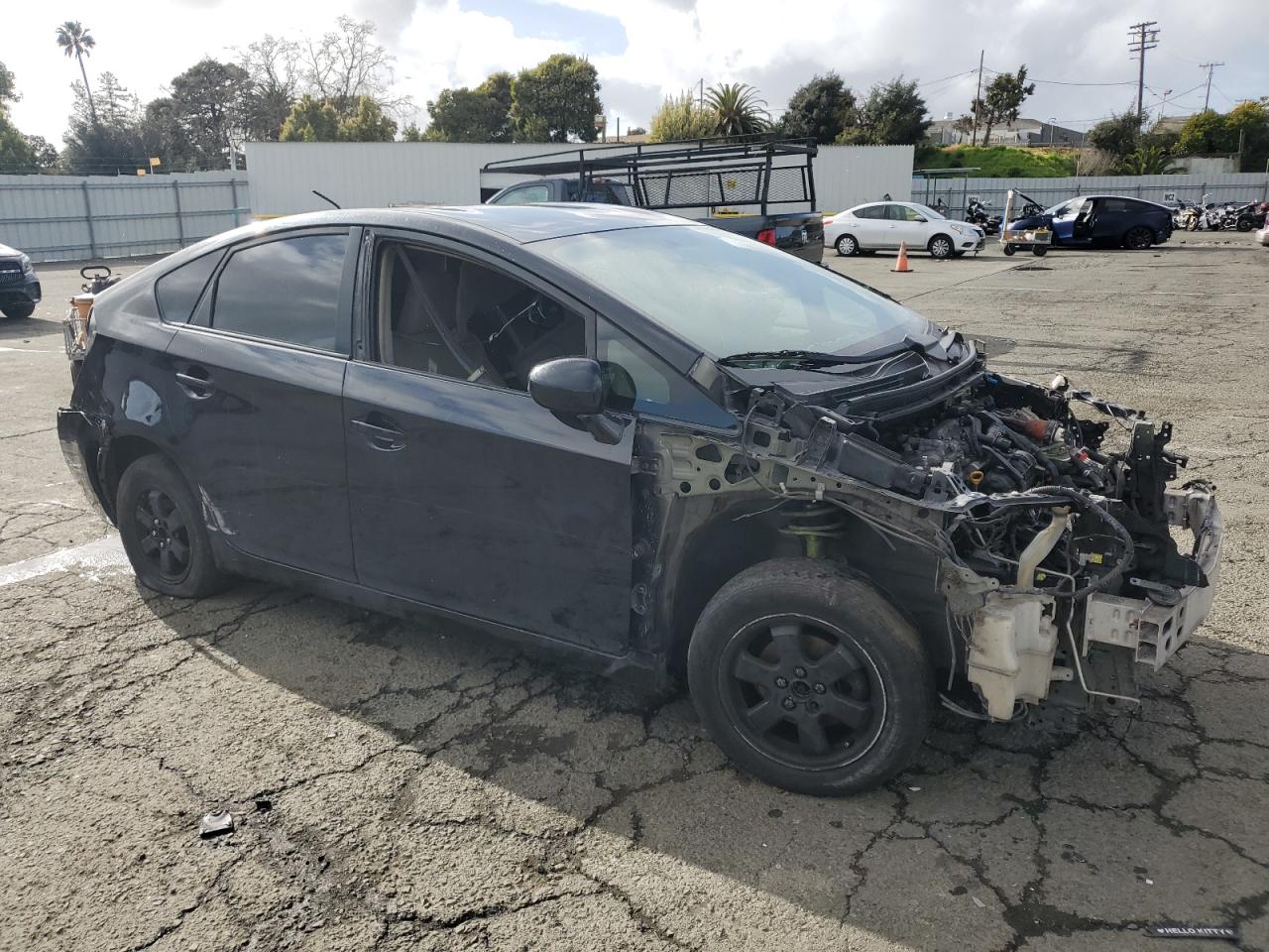 2011 Toyota Prius VIN JTDKN3DU9B5319654 Copart auction photo, vandalism / stripped damage thumbnail 4