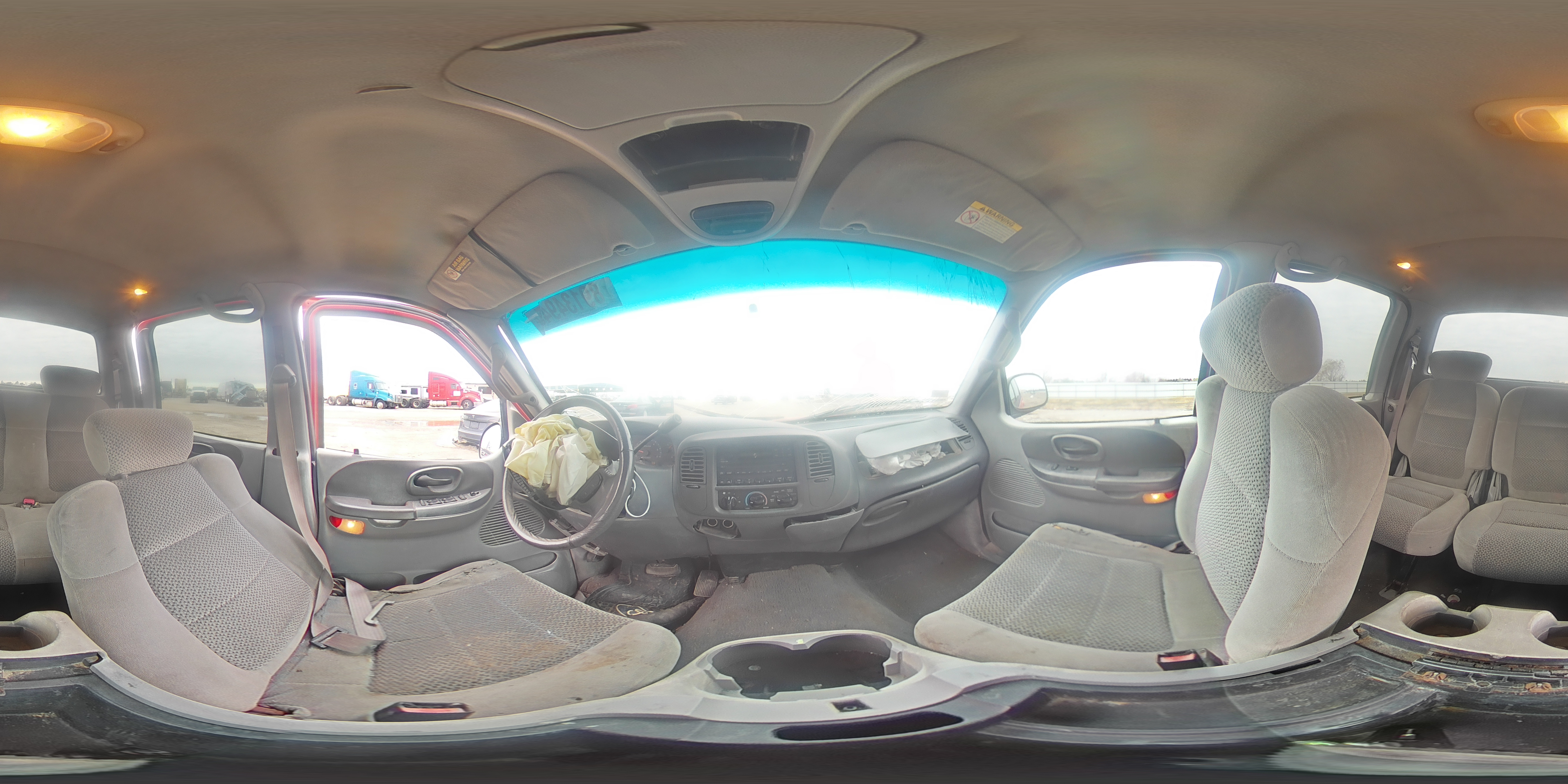 2001 Ford F-150 VIN 1FTRW07W41KF76325 Copart auction photo, front end / side damage thumbnail 13
