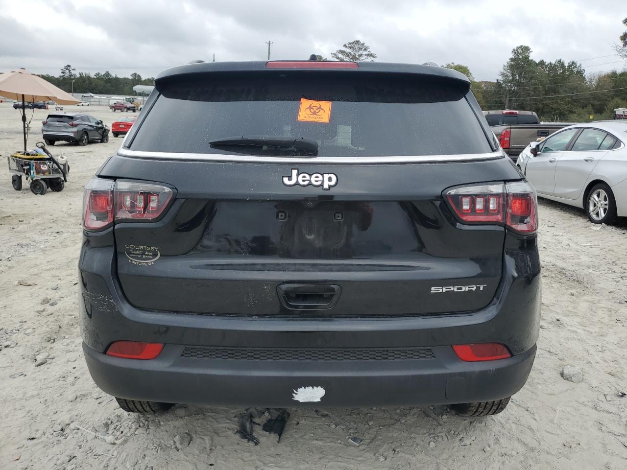 2019 Jeep Compass VIN 3C4NJCABXKT636340 Copart auction photo, all over damage thumbnail 6