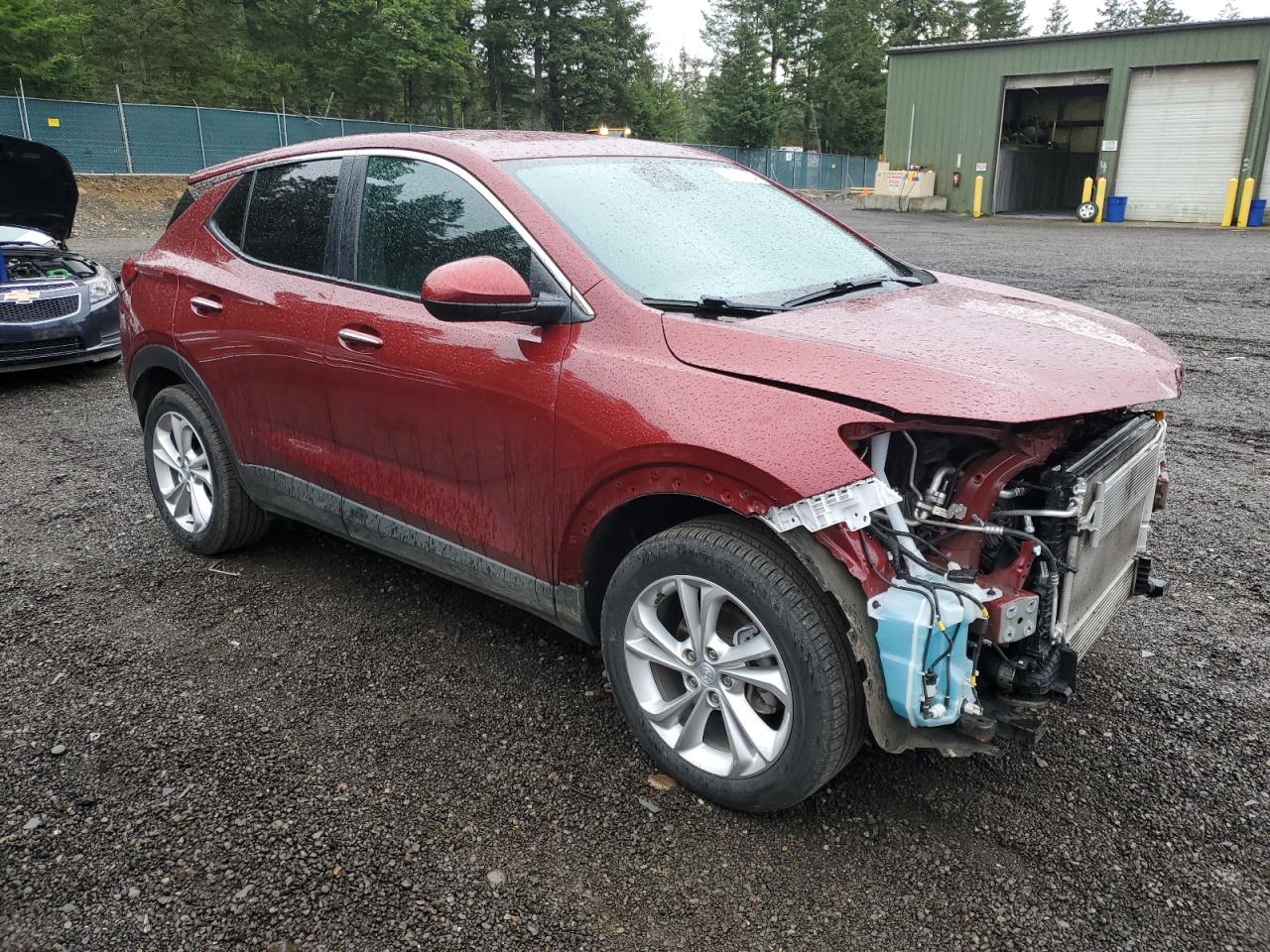 2022 Buick Encore VIN KL4MMBS23NB149007 Copart auction photo, front end damage thumbnail 4