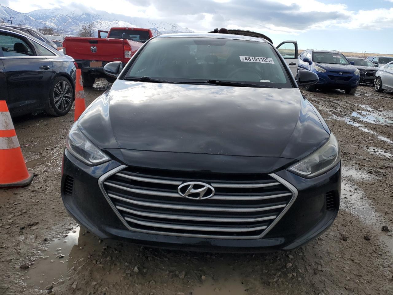 2018 Hyundai Elantra VIN KMHD84LF1JU501910 Copart auction photo, side / rear end damage thumbnail 5