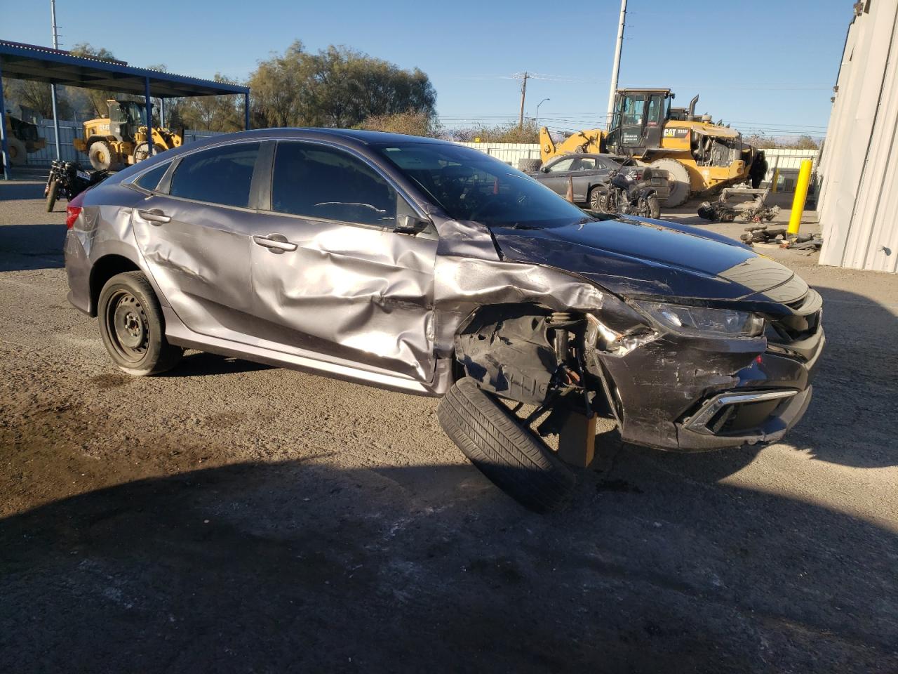 2021 Honda Civic VIN 2HGFC2F68MH531569 Copart auction photo, front end / side damage thumbnail 4