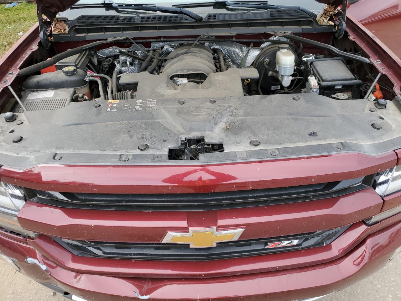 2016 Chevrolet Silverado VIN 3GCUKREC3GG352787 Copart auction photo, front end / side damage thumbnail 11
