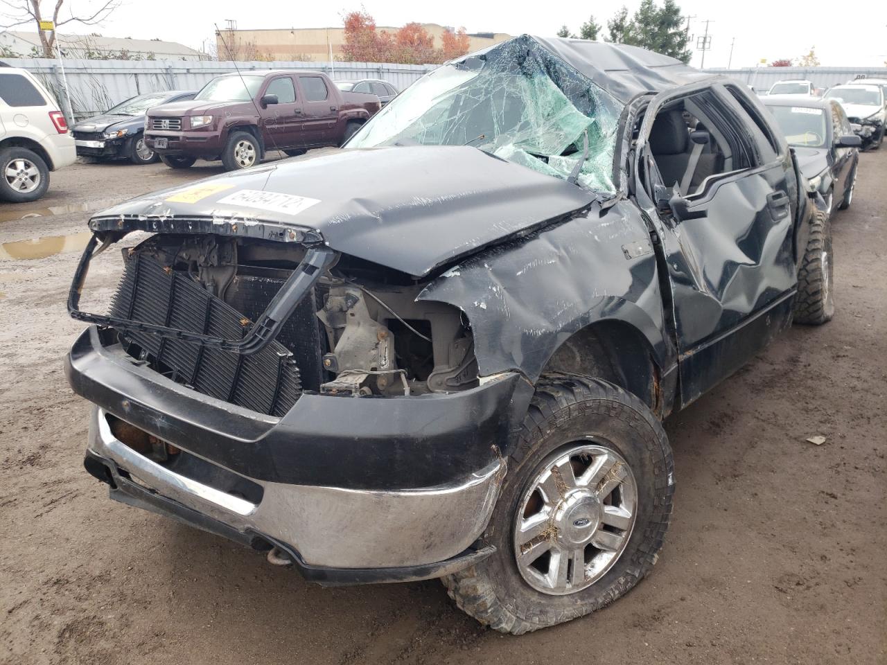2008 Ford F-150 VIN 1FTRX14W98FC33763 Copart auction photo, rollover / undercarriage damage thumbnail 2