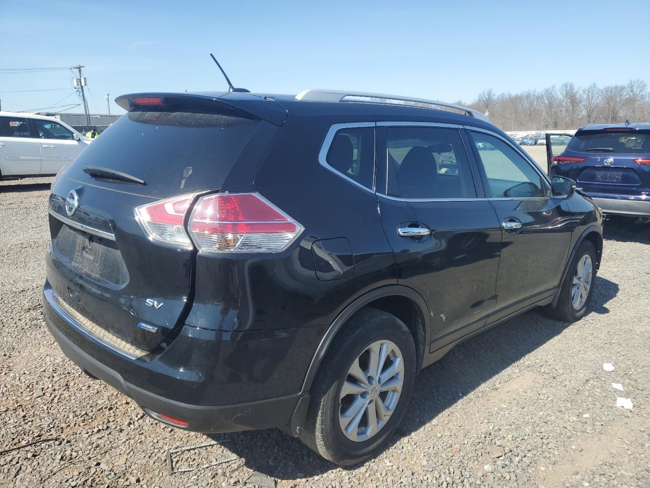 2014 Nissan Rogue VIN 5N1AT2MT0EC823184 Copart auction photo, frame damage / front end damage thumbnail 3