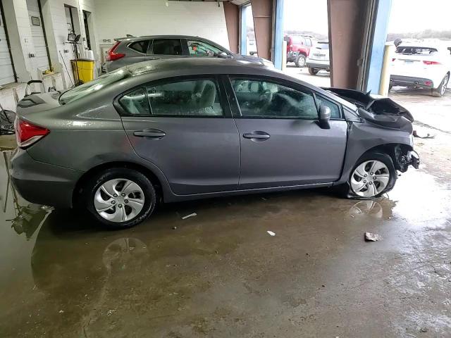 2015 Honda Civic VIN 19XFB2F51FE043233 Copart auction photo, front end / side damage thumbnail 13