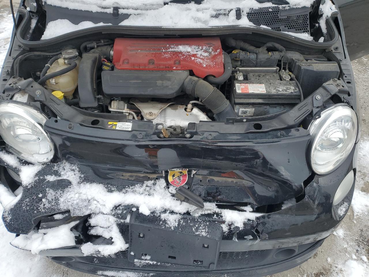 2015 Fiat 500 VIN 3C3CFFFH4FT610060 Copart auction photo, front end damage thumbnail 11