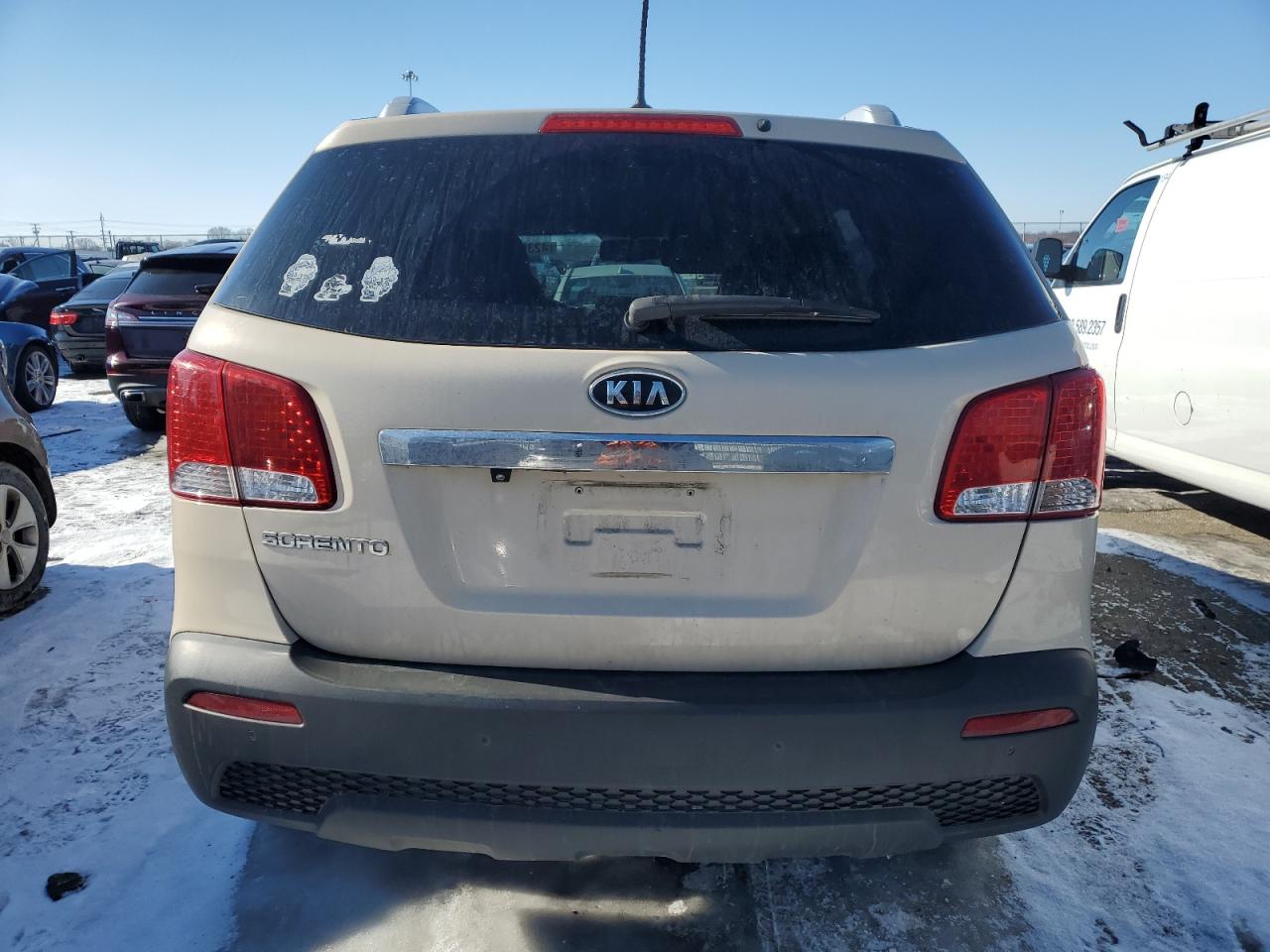 2011 KIA Sorento VIN 5XYKT4A10BG120456 Copart auction photo, vandalism damage thumbnail 6