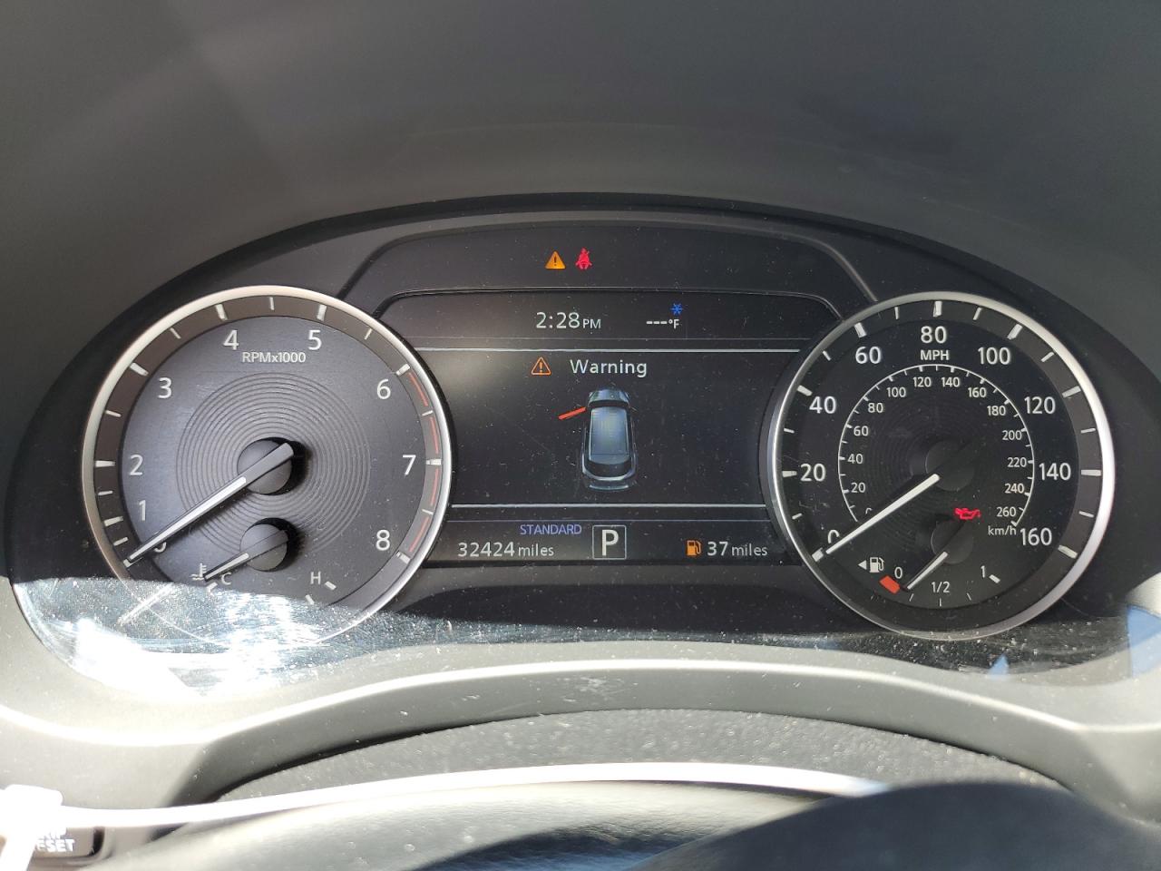 2020 Infiniti QX50 VIN 3PCAJ5M12LF110071 Copart auction photo, front end damage thumbnail 9