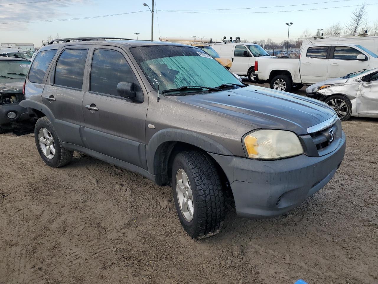 2006 Mazda Tribute VIN 4F2YZ02Z46KM34309 Copart auction photo, rear end / mechanical damage thumbnail 4