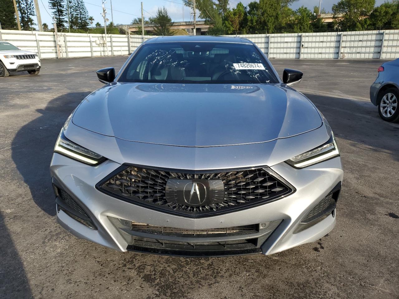 2021 Acura TLX VIN 19UUB6F58MA003215 Copart auction photo, replaced vin damage thumbnail 5