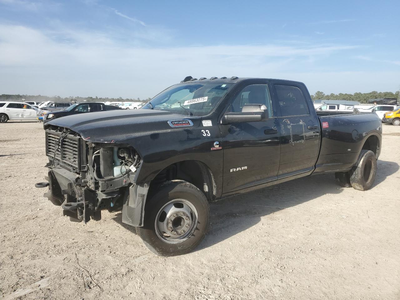 2022 RAM 3500 VIN 3C63RRGL0NG364839 Copart auction photo, vandalism / frame damage damage thumbnail 2