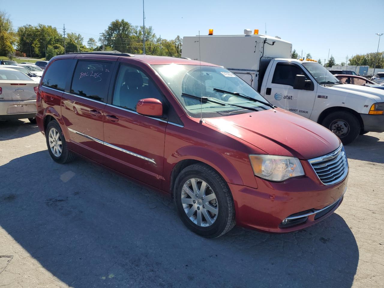 2014 Chrysler Town & Country VIN 2C4RC1BG9ER381570 Copart auction photo, rear end damage thumbnail 4