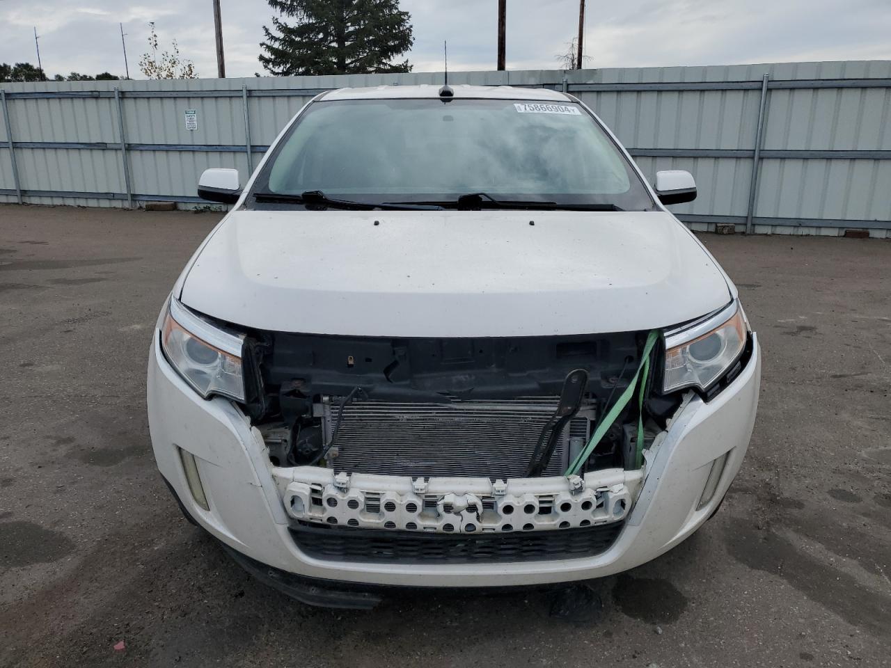 2014 Ford Edge VIN 2FMDK3JC3EBA72494 Copart auction photo, front end damage thumbnail 5