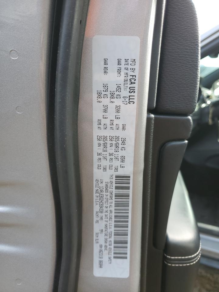 2017 Jeep Grand Cherokee VIN 1C4RJEBG2HC934330 Copart auction photo, side damage thumbnail 13