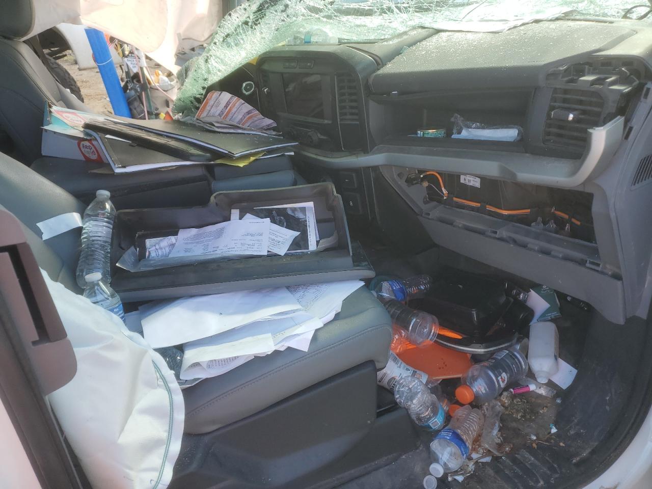2022 Ford F-150 VIN 1FTEX1EB0NKE10780 Copart auction photo, all over damage thumbnail 8