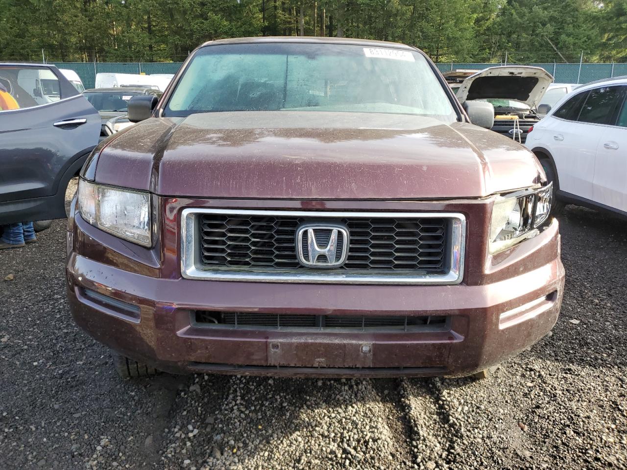 2008 Honda Ridgeline VIN 2HJYK16348H533735 Copart auction photo, front end / undercarriage damage thumbnail 5