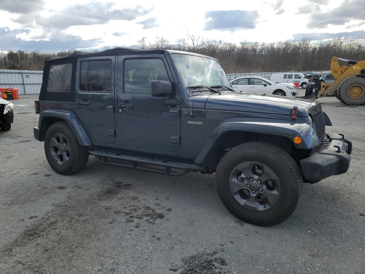2017 Jeep Wrangler VIN 1C4BJWDG2HL596058 Copart auction photo, side / rear end damage thumbnail 4