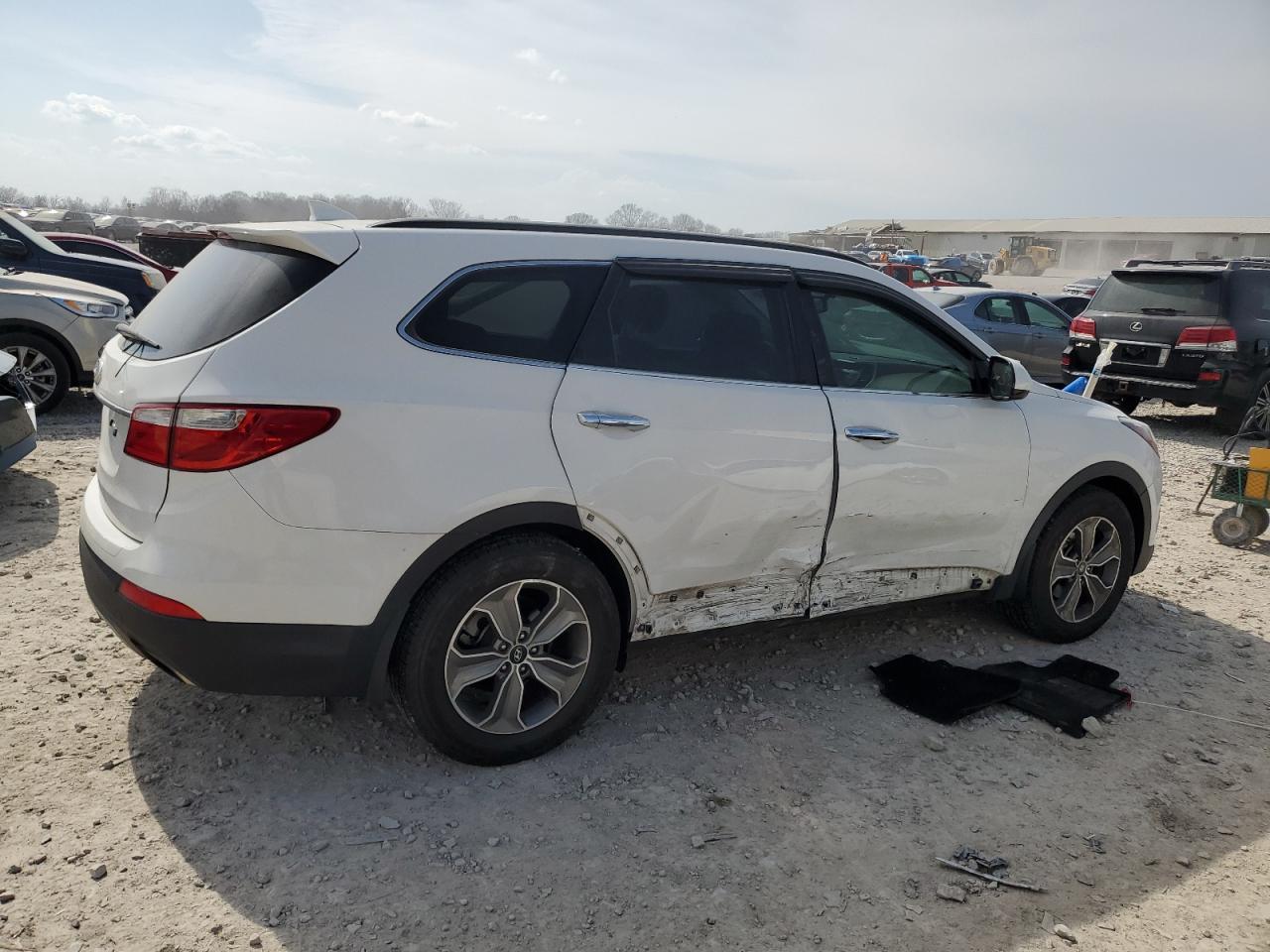 2013 Hyundai Santa Fe VIN KM8SM4HF1DU026114 Copart auction photo, side damage thumbnail 3