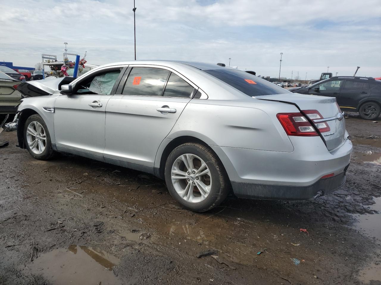 2014 Ford Taurus VIN 1FAHP2E82EG140564 Copart auction photo, front end / rear end damage thumbnail 2