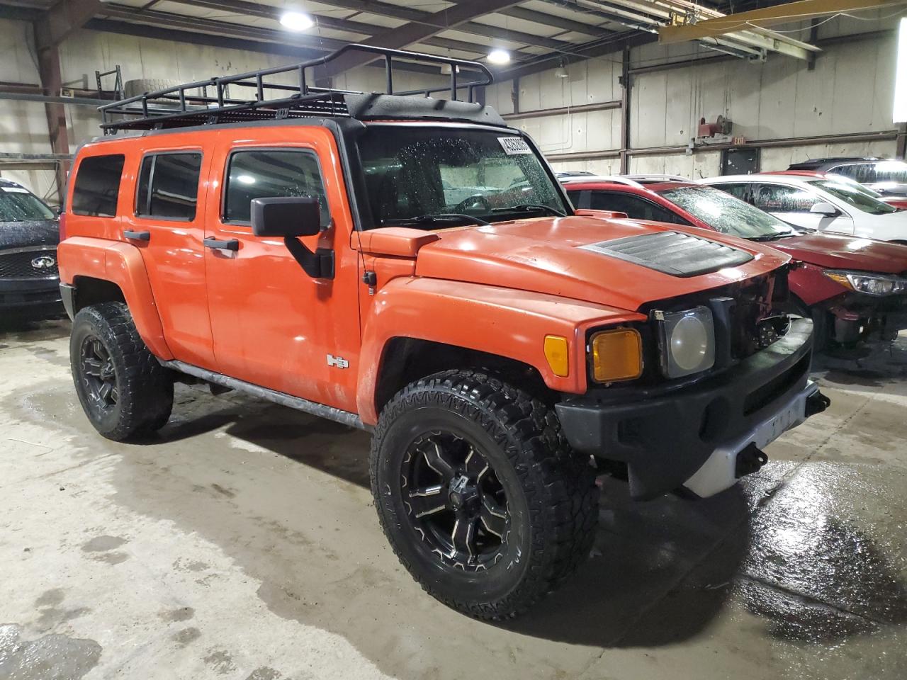 2008 Hummer H3 VIN 5GTEN13E488103030 Copart auction photo, front end / minor dent/scratches damage thumbnail 4
