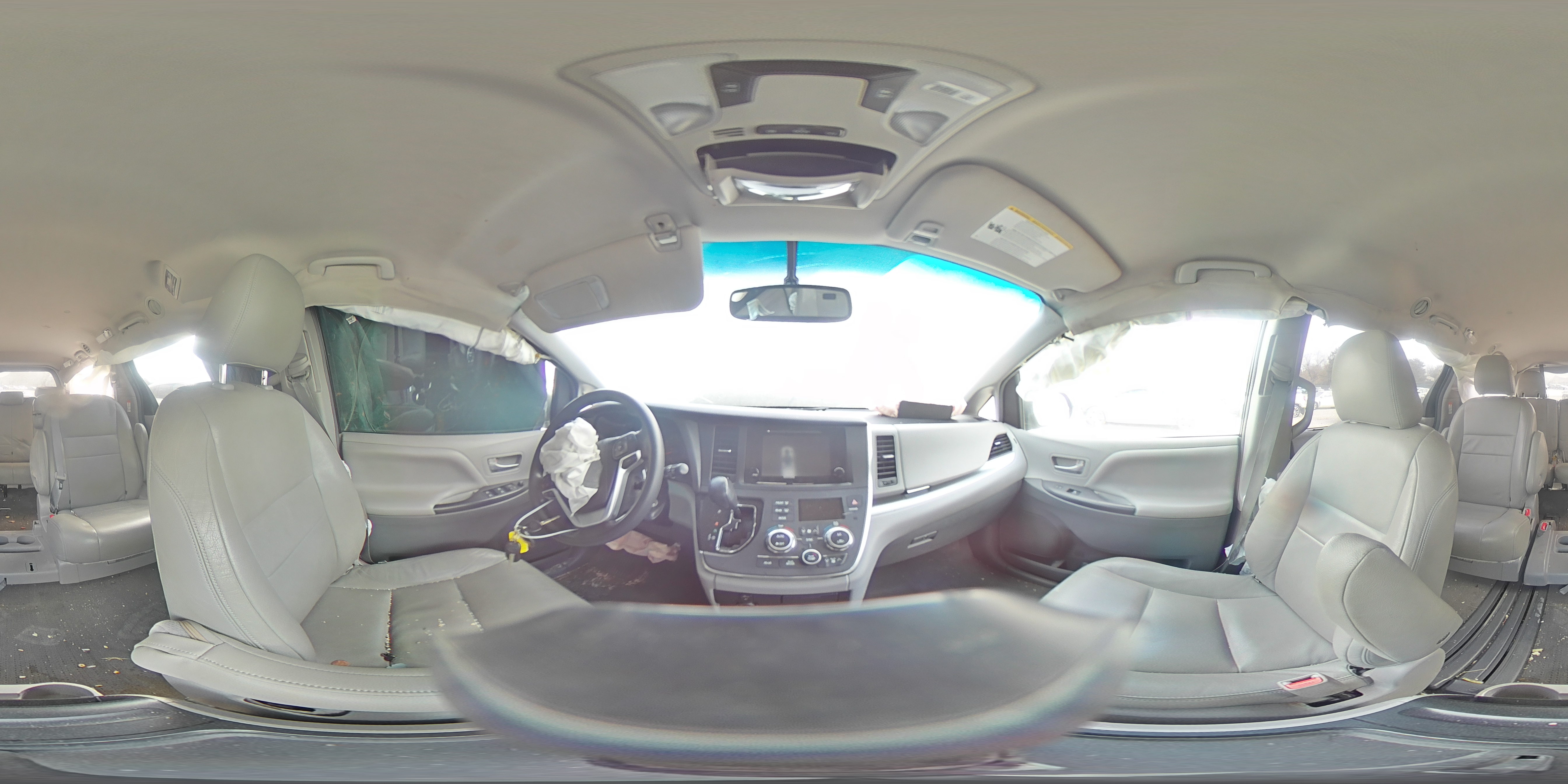 2017 Toyota Sienna VIN 5TDKZ3DCXHS775791 Copart auction photo, front end / side damage thumbnail 13