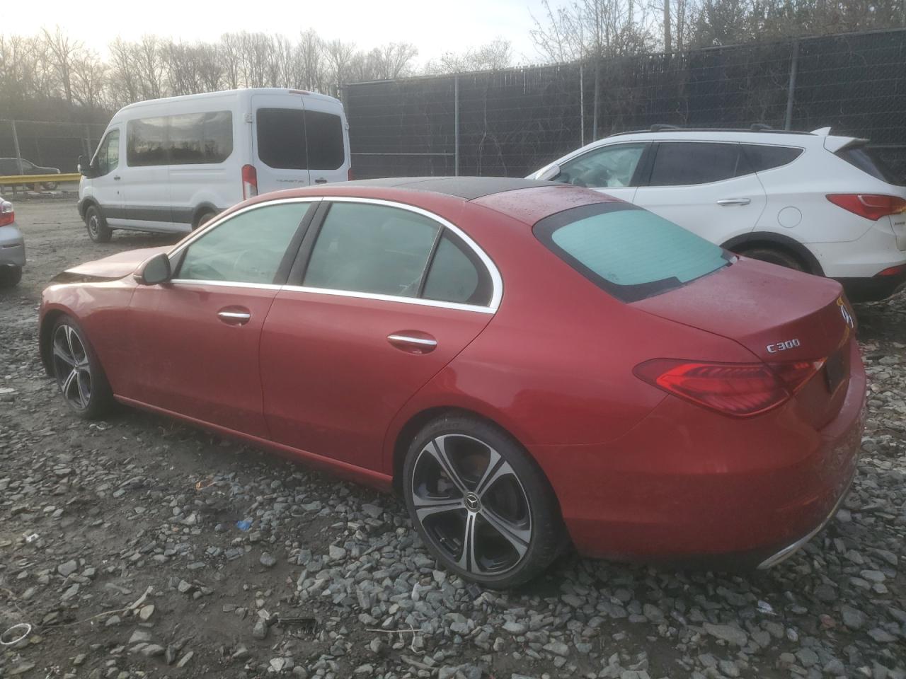 2022 Mercedes-Benz C-klasse VIN W1KAF4HB7NR064450 Copart auction photo, front end / rear end damage thumbnail 2