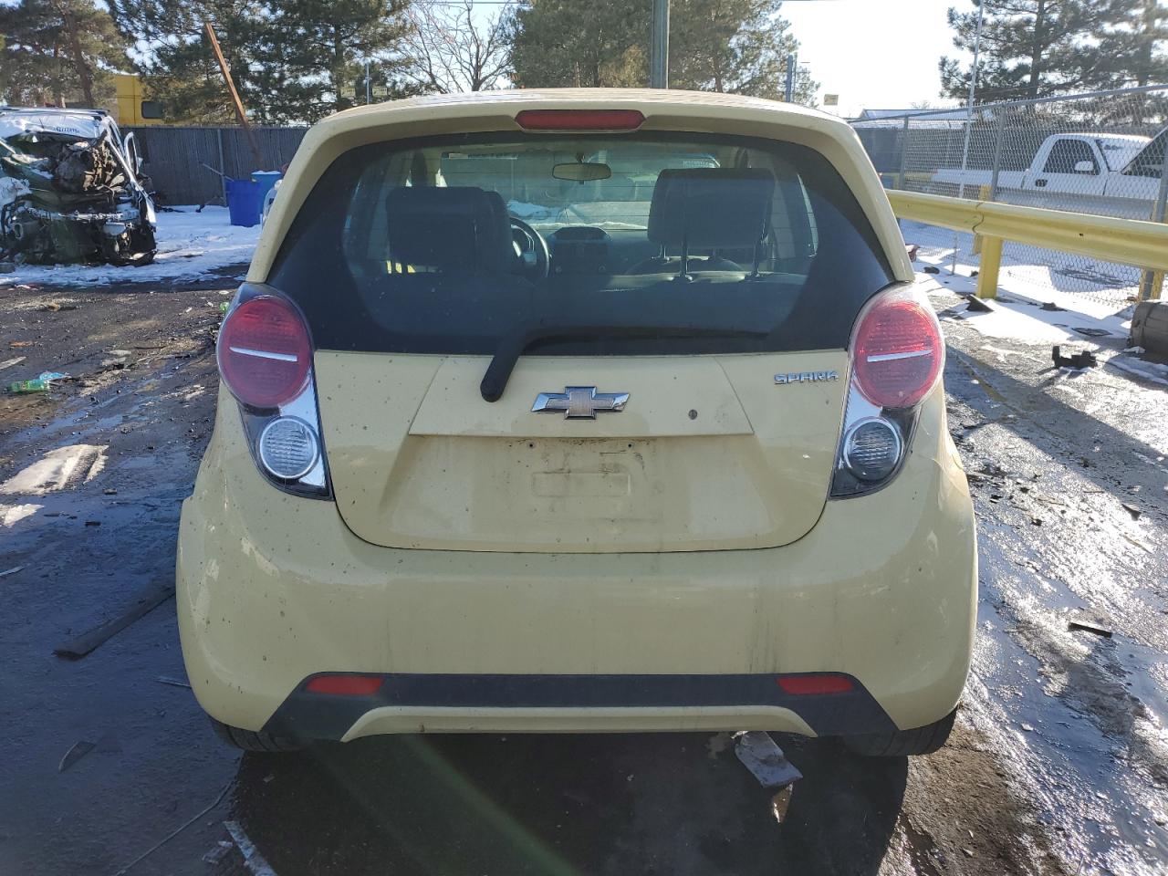 2014 Chevrolet Spark VIN KL8CB6S97EC452130 Copart auction photo, front end / hail damage thumbnail 6