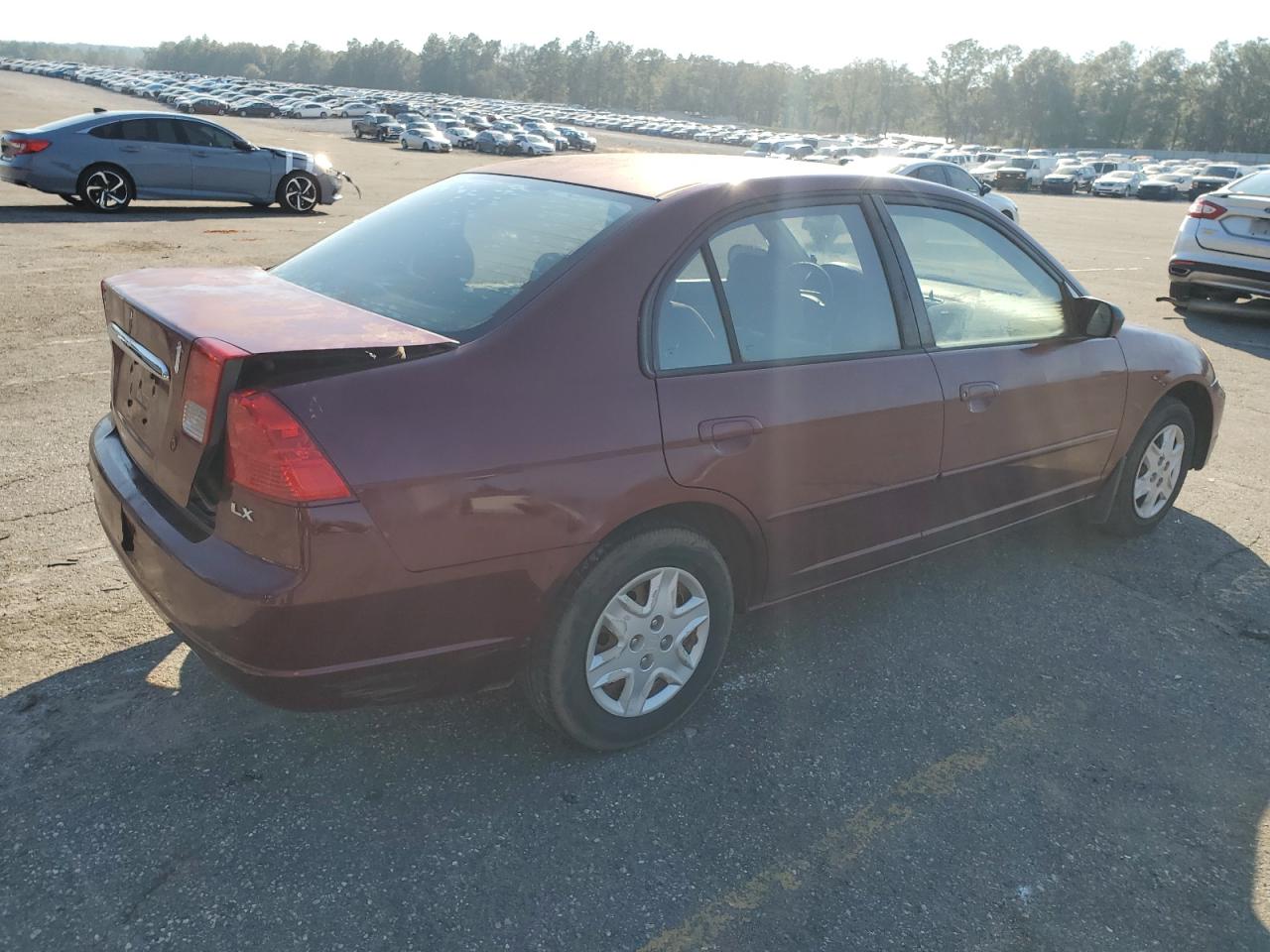 2003 Honda Civic VIN 2HGES16513H623170 Copart auction photo, front end / rear end damage thumbnail 3
